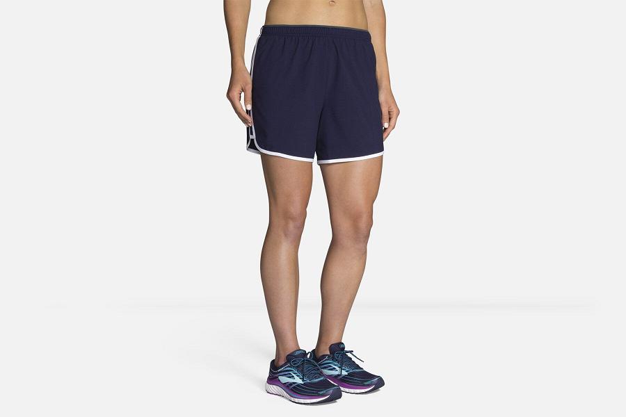 Brooks Go-To 5 Women Running Clothes & Running Short Blue KVP590681